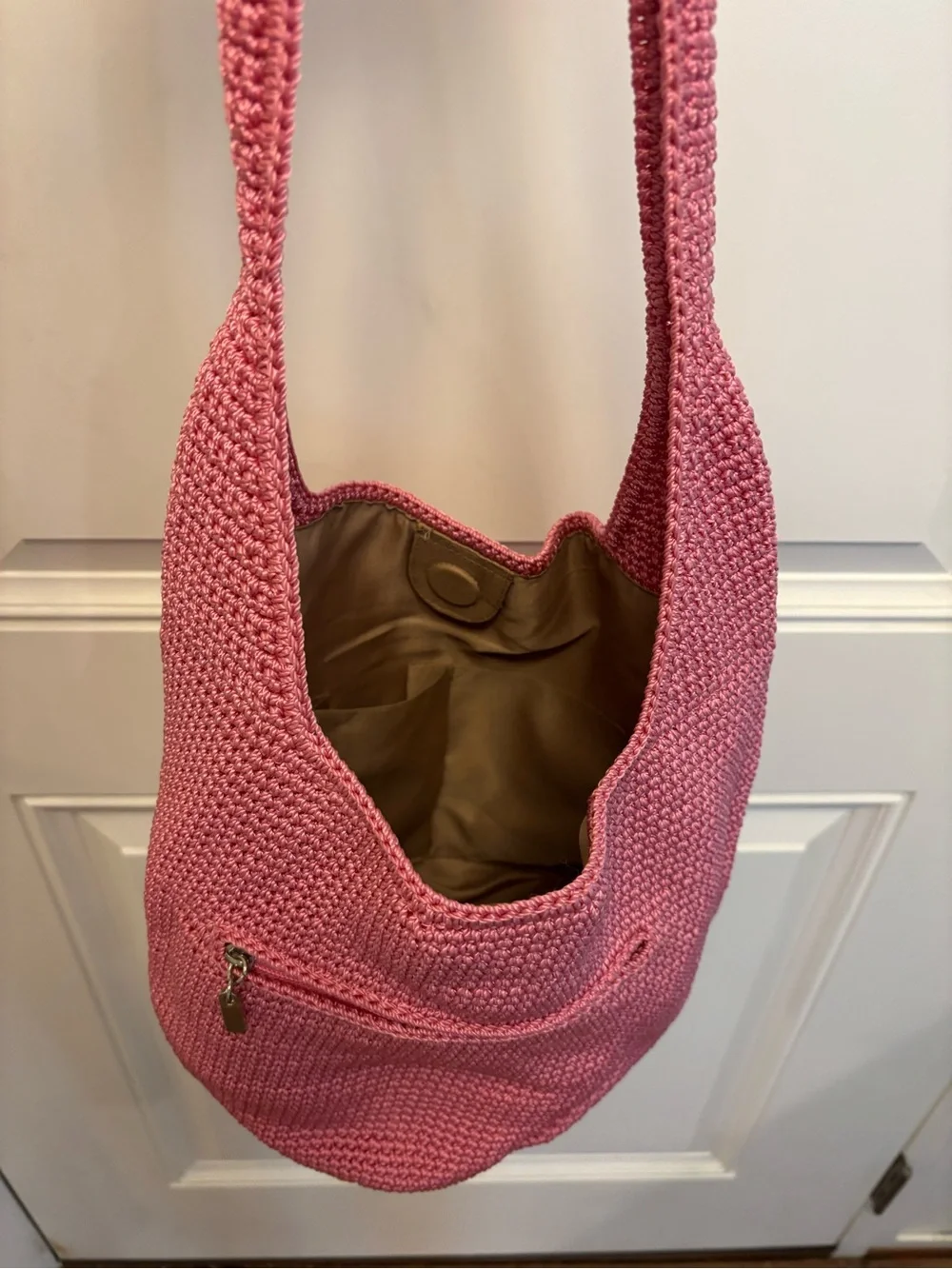 The SAK Crochet-Style Pink Shoulder Bag - Picture 2 of 2